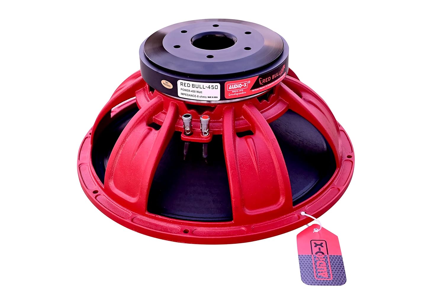 AudioX Redbull 450W Rms At 8 Ohm Speaker, 15 Inch Speaker For Dj