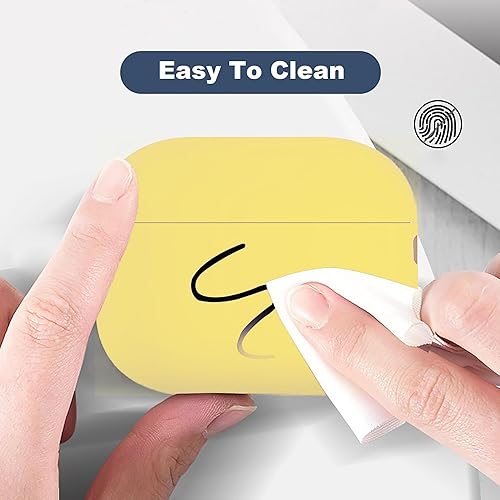 Miniatura 10 de Funda protectora para Airpods Pro 2 de silicona suave compatible con Apple AirPods Pro de 2 generación 2022 LED frontal visible (negro)