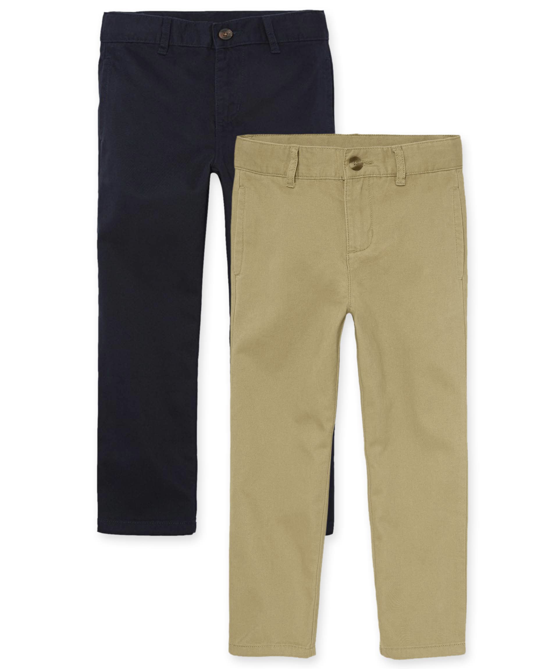 The Children's Placeboys Boys Uniform Stretch Chino Pants 2-Pack Pants