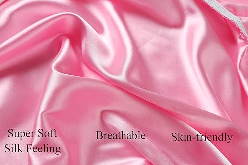 Miniatura 3 de Juego de 3 sábanas de satén para moisés, ideales para cabellos de bebé, suaves y sedosas, cómodas, para colchón rectangular ovalado de reloj de