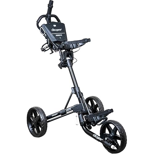 Clicgear Model 4.5 Golf Push Cart, Premium 3-Wheel Foldable Walking Golf Cart