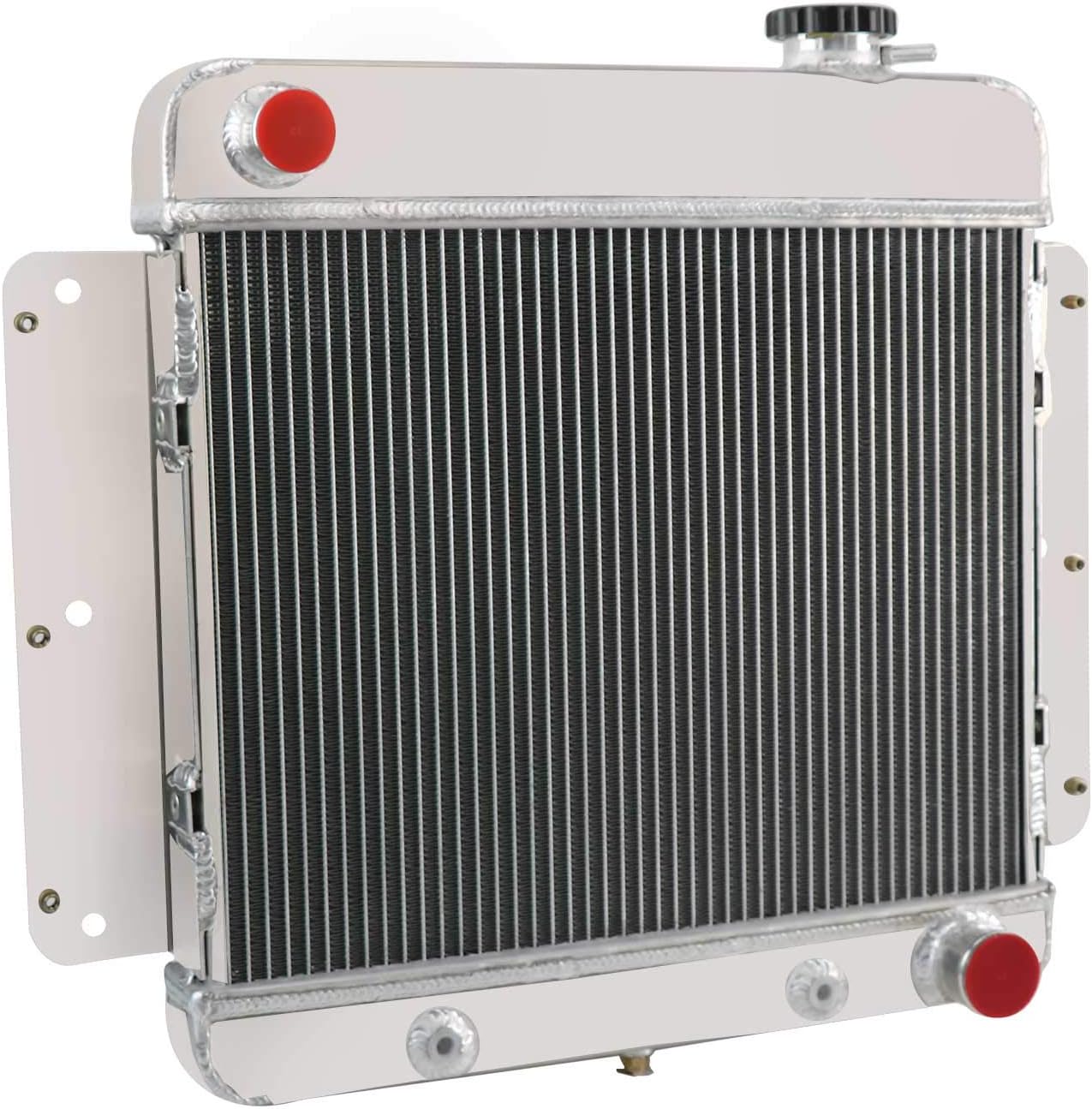 CU255 Radiator Compatible with 1962-1967 Chevrolet Chevy II Nova SS Inline L6 V8, Chevy II Radiator, 3 Row Cores