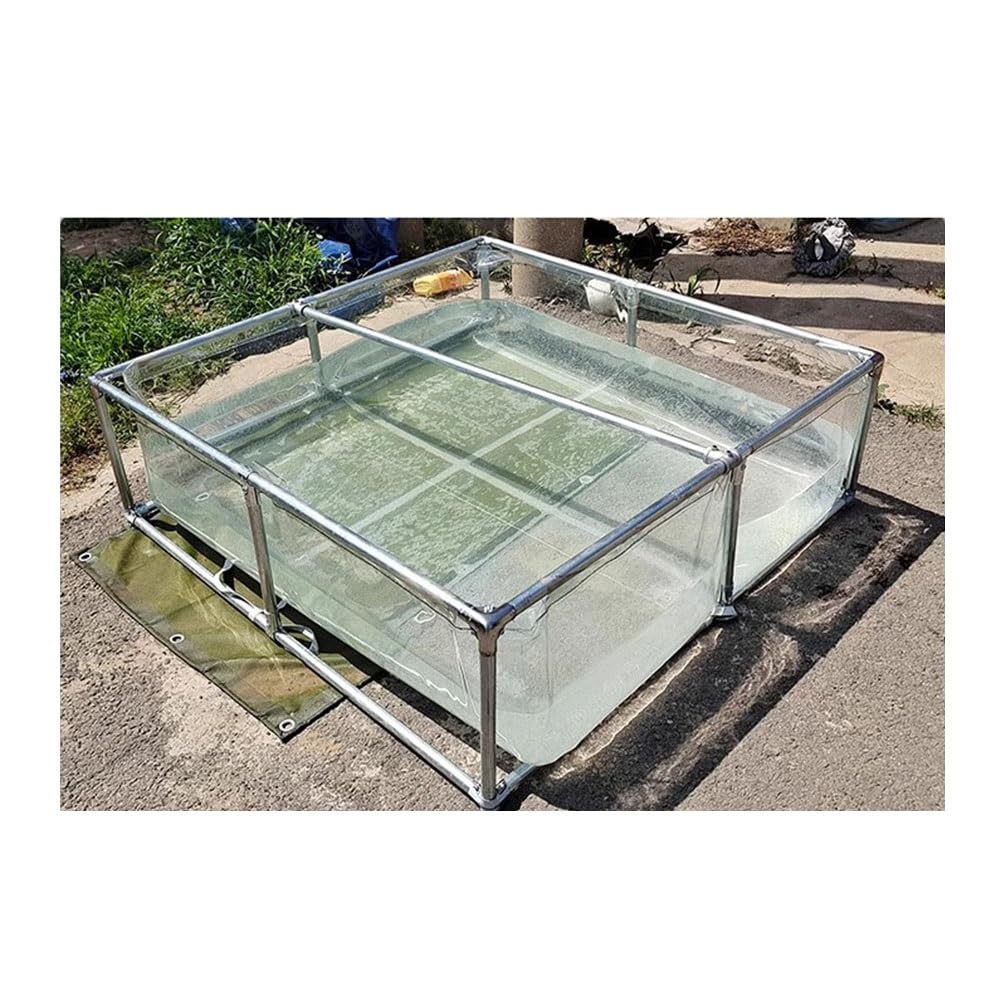Piscine hors sol transparente gain de place montage sans effort