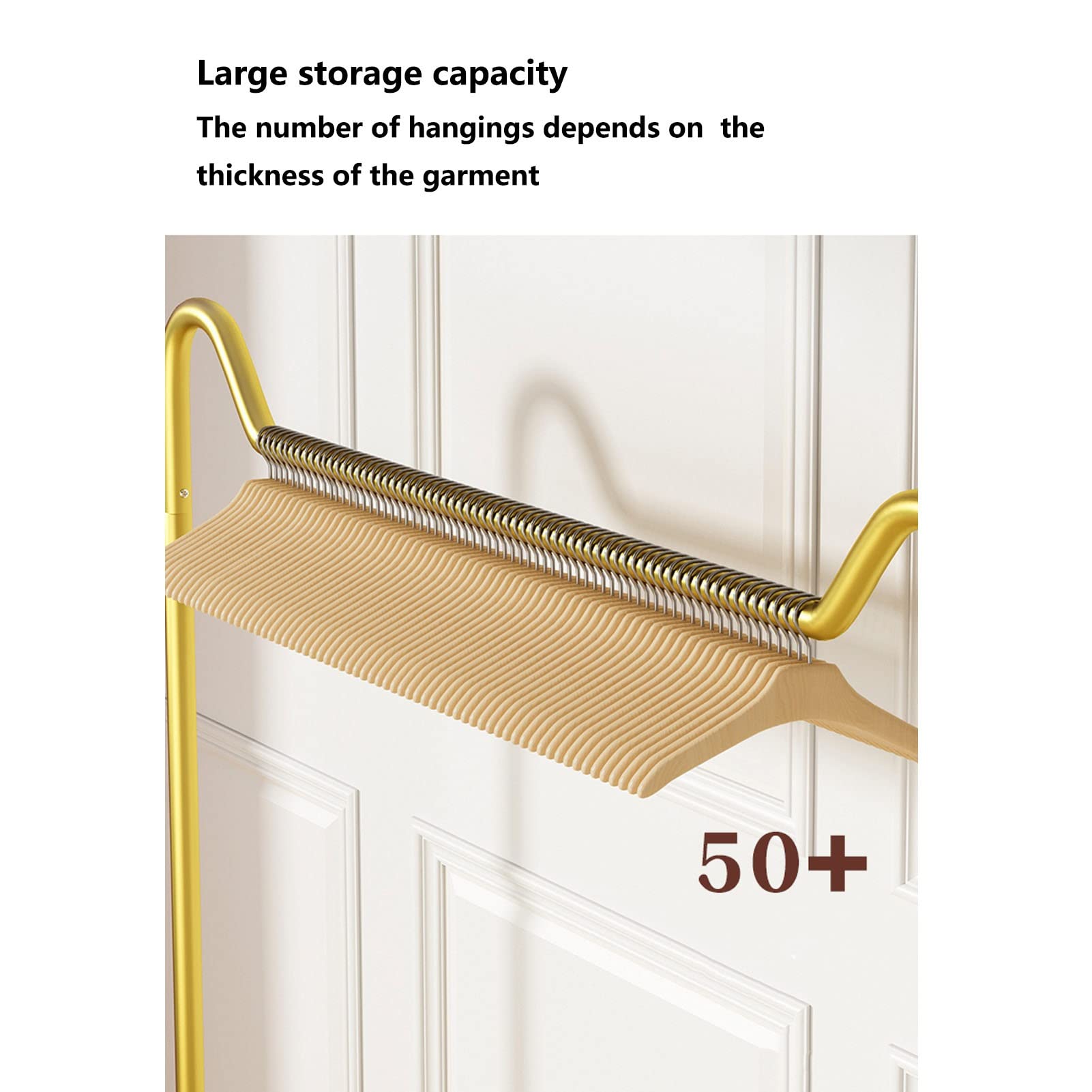 Heavy Du Metal appendiabiti Hanr - Appendiabiti autoportante con ripiani a 2 ripiani per camera da letto Sto - Slish d h 150 cm Multi-Function Garment nizer