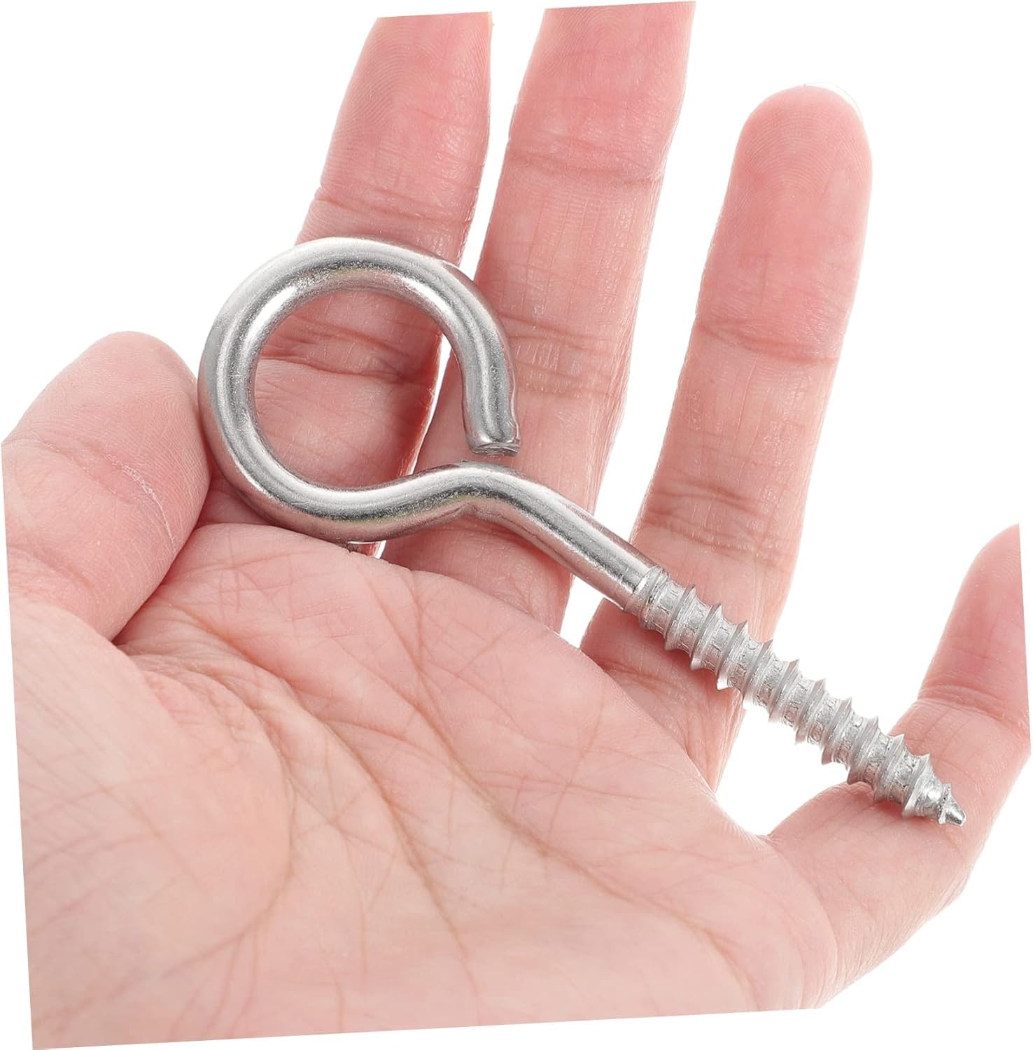 Bulloni a occhiello, Bullone ad anello con spallamento, 10 pezzi Vite a a autofilettanti Viti in acciaio inossidabile Gancio in ferro zincato(M8*115mm)