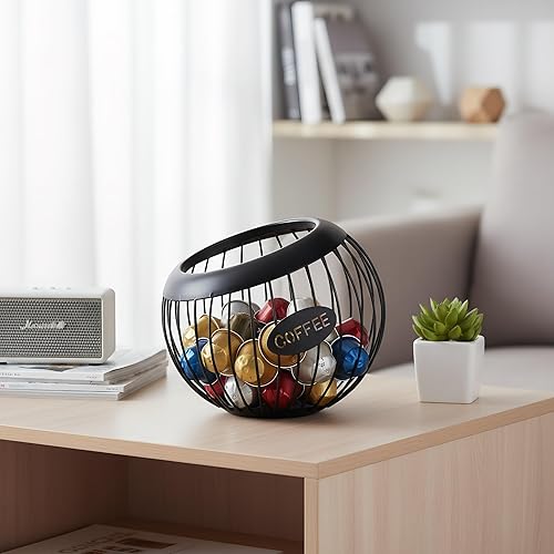 Miniatura 9 de TOPZEA Soporte para cápsulas de café, organizador de cápsulas de café de gran capacidad, organizador de cápsulas de café, almacenamiento de cápsulas