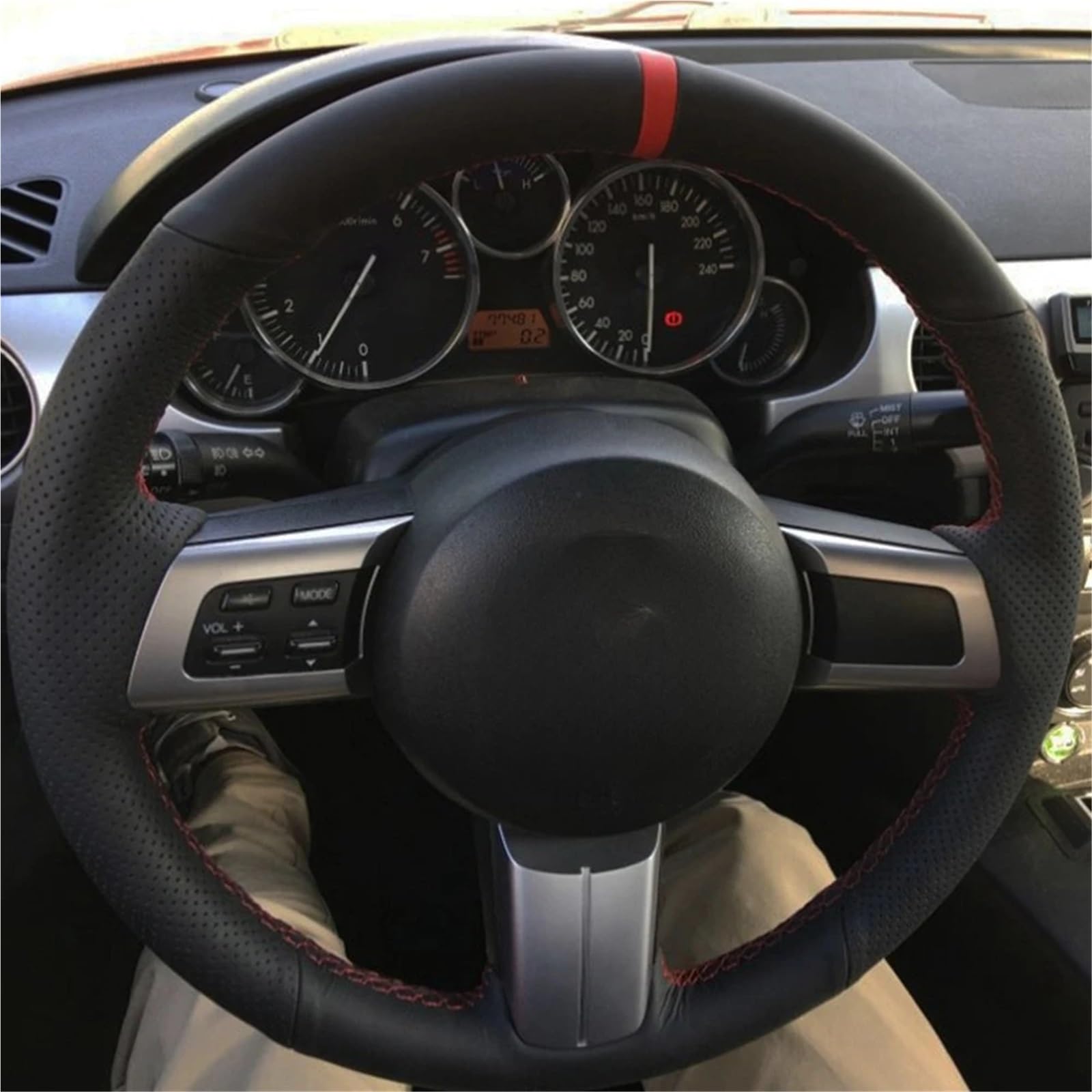 Stuurwiel Hoes Voor Mazda Voor MX-5 Voor Miata 2009-2012 2013 2014 Auto