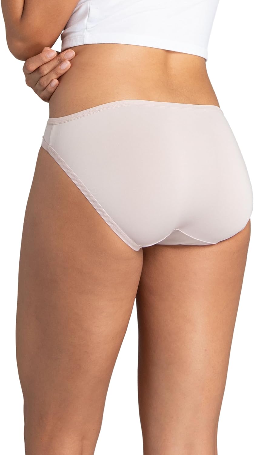 Fruit of the Loom Women's Lightweight Microfiber Underwear, Smooth Under Clothes, Available in Plus Size - Image 4