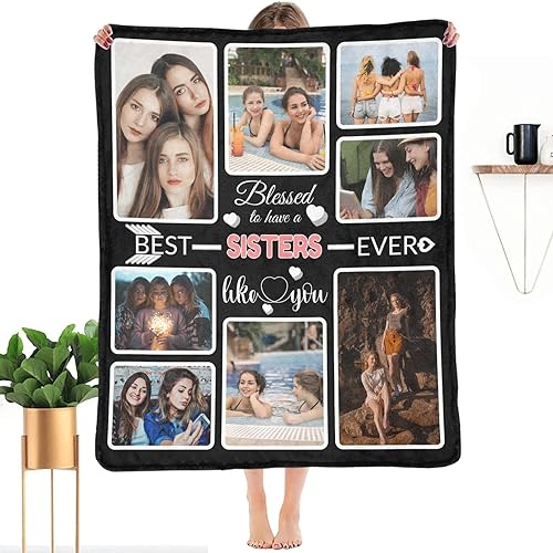Miniatura 9 de HEINARE Manta personalizada de regalo para novio, mantas personalizadas con fotos, haz una manta de cama personalizada, manta de recuerdo