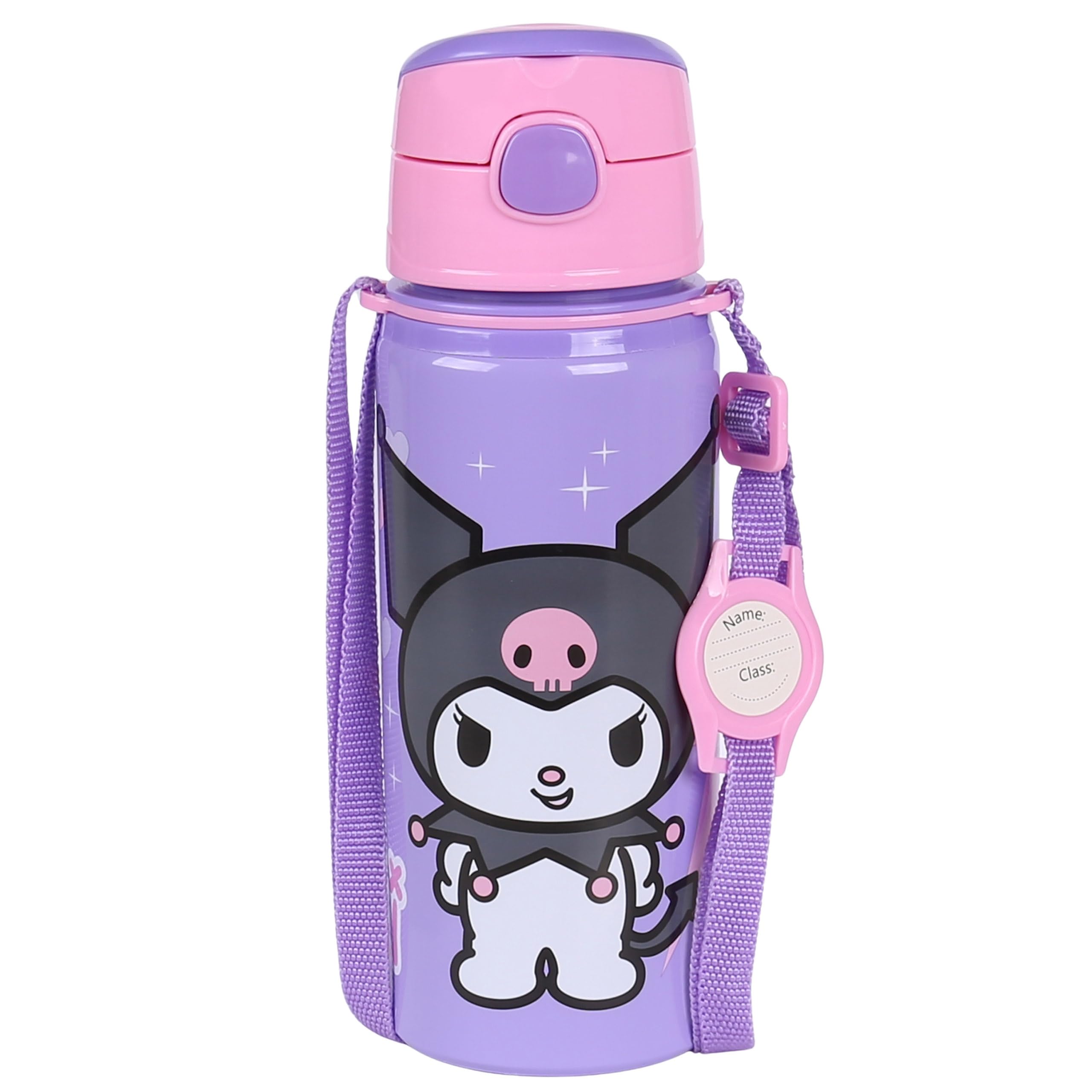 Bouteille d'eau pour fille violette gourde alu 600 ml avec embout sport
