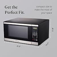 Vista 4 de Farberware - Horno microondas de encimera de 1.1 pies cúbicos – 1000 vatios de potencia, configuraciones de cocción automática, descongelación