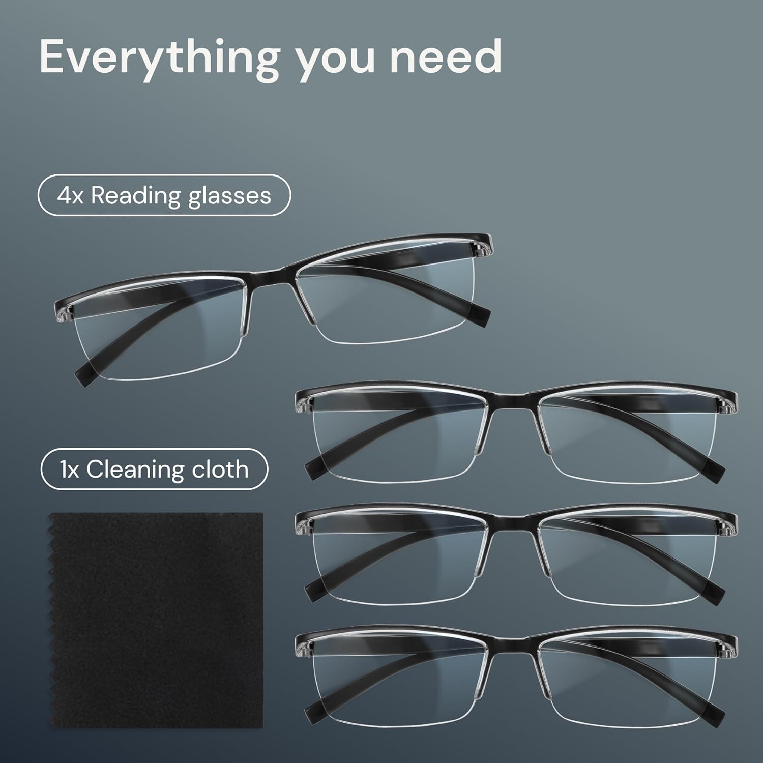 Gaoye 1.5 Executive Style Reading Glasses Men - Durable Readers with Blue Light Filtering- Comfortable Fit with TR90 Frames - Image 8