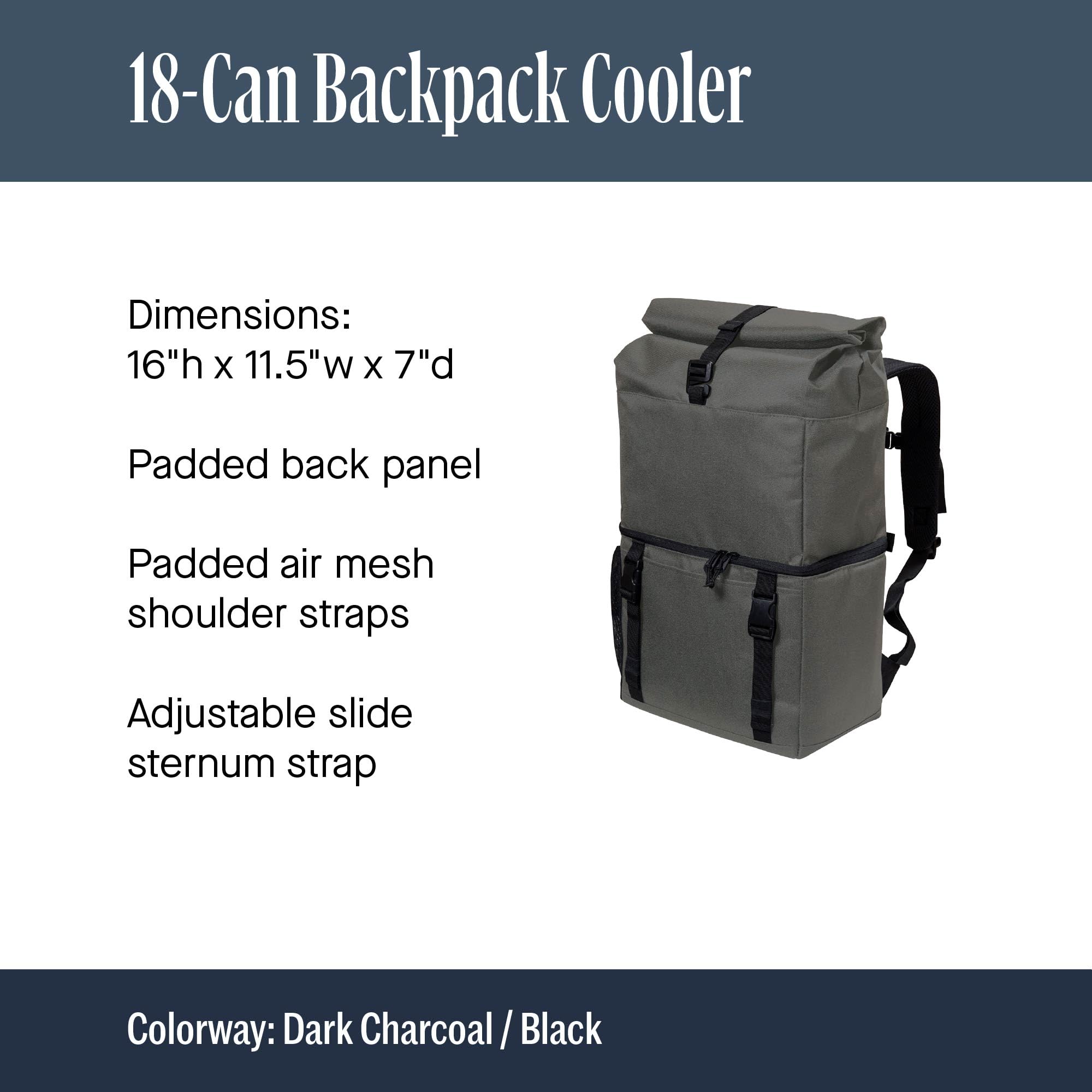 Amazon.com : Port Authority 18-Can Backpack Cooler : Sports & Outdoors
