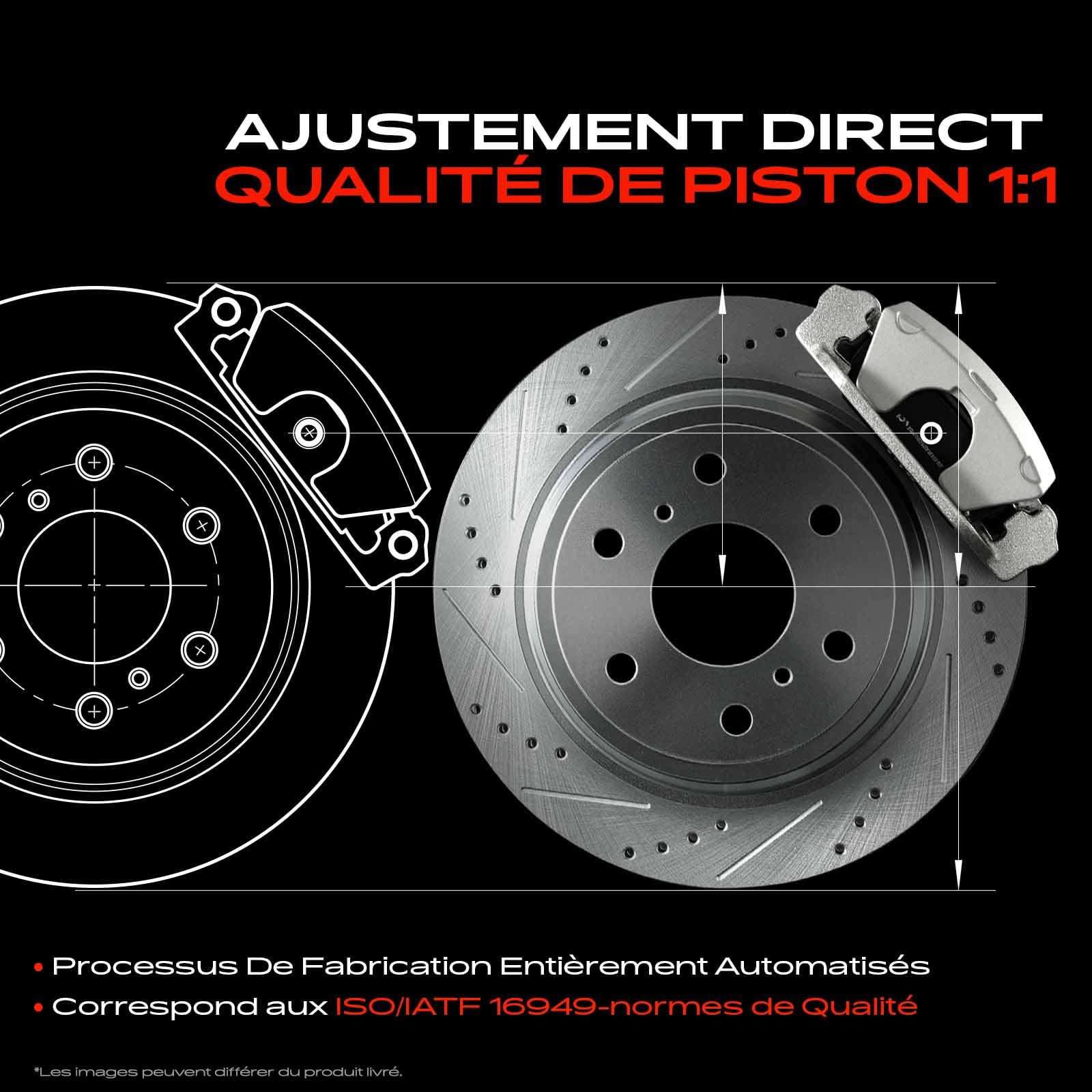 Frankberg 1x Étrier De Frein Pince De Frein Essieu Arrière Droite Compatible Avec Clio IV Fluence Grand Scénic III M.e.g.a.n.e II Coupé-Cabriolet Break Berline Coupé Remplacer# 440018805R