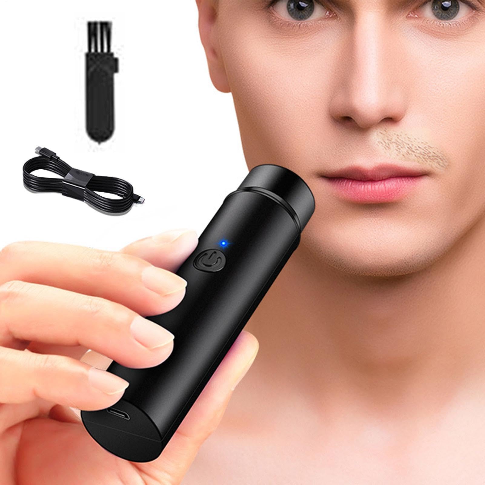 Amazon.co.jp: 超小型 電動 ミニシェーバー 回転式 早剃り メンズ電気