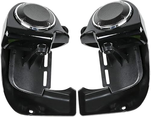Miniatura 7 de TCMT - Barra de bloqueo de seguridad para motor de autopista con rejilla inferior ventilada y altavoces de 6.5" para Harley Touring Road King Road