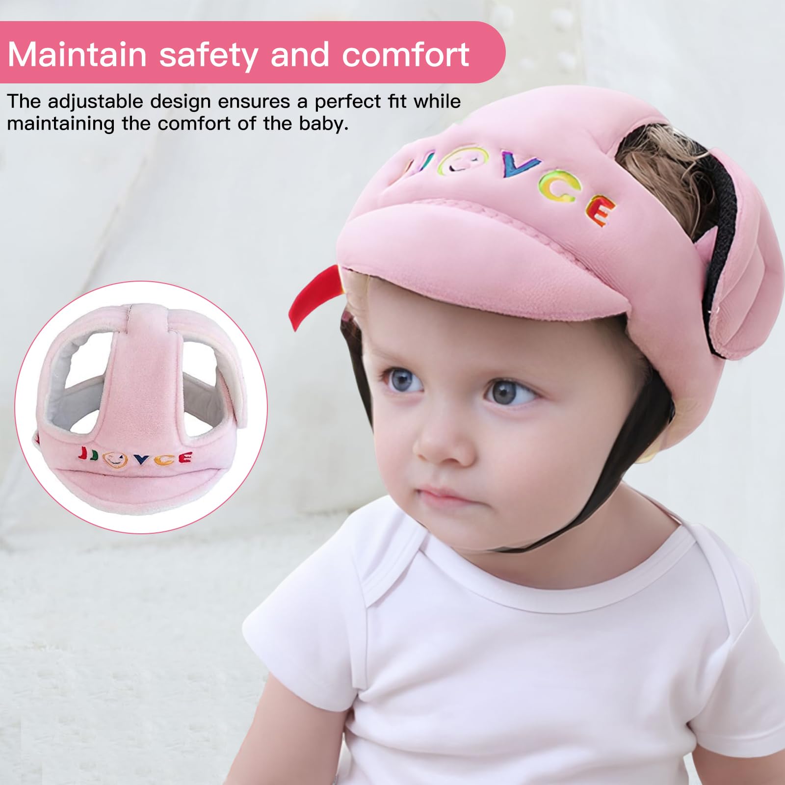 Casco di Sicurezza per Bambini Regolabile Rosa iwobi