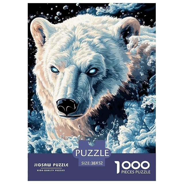 Oso Polar Puzzle 1000 Piezas para Adultos Animal Rompecabeza Clásicos Desafiante Multicolor Pasatiempos…