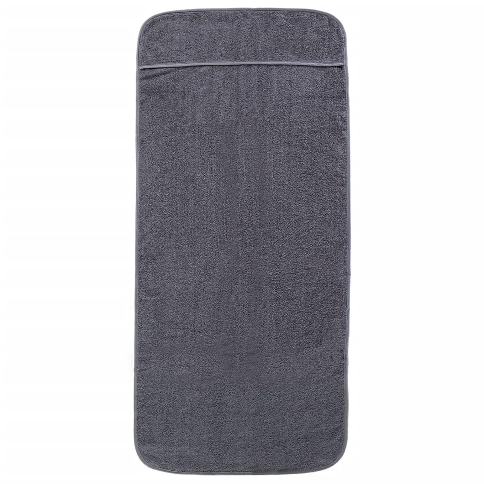 Asciugamani da Spiaggia 2pz Antracite 75x200 cm Tessuto 400 gsm,Telo Mare Microfibra – Leggero,fine e ad Asciugatura Rapida - Asciugamano Microfibra Grande - Telo Mare XXL - 100% Riciclato