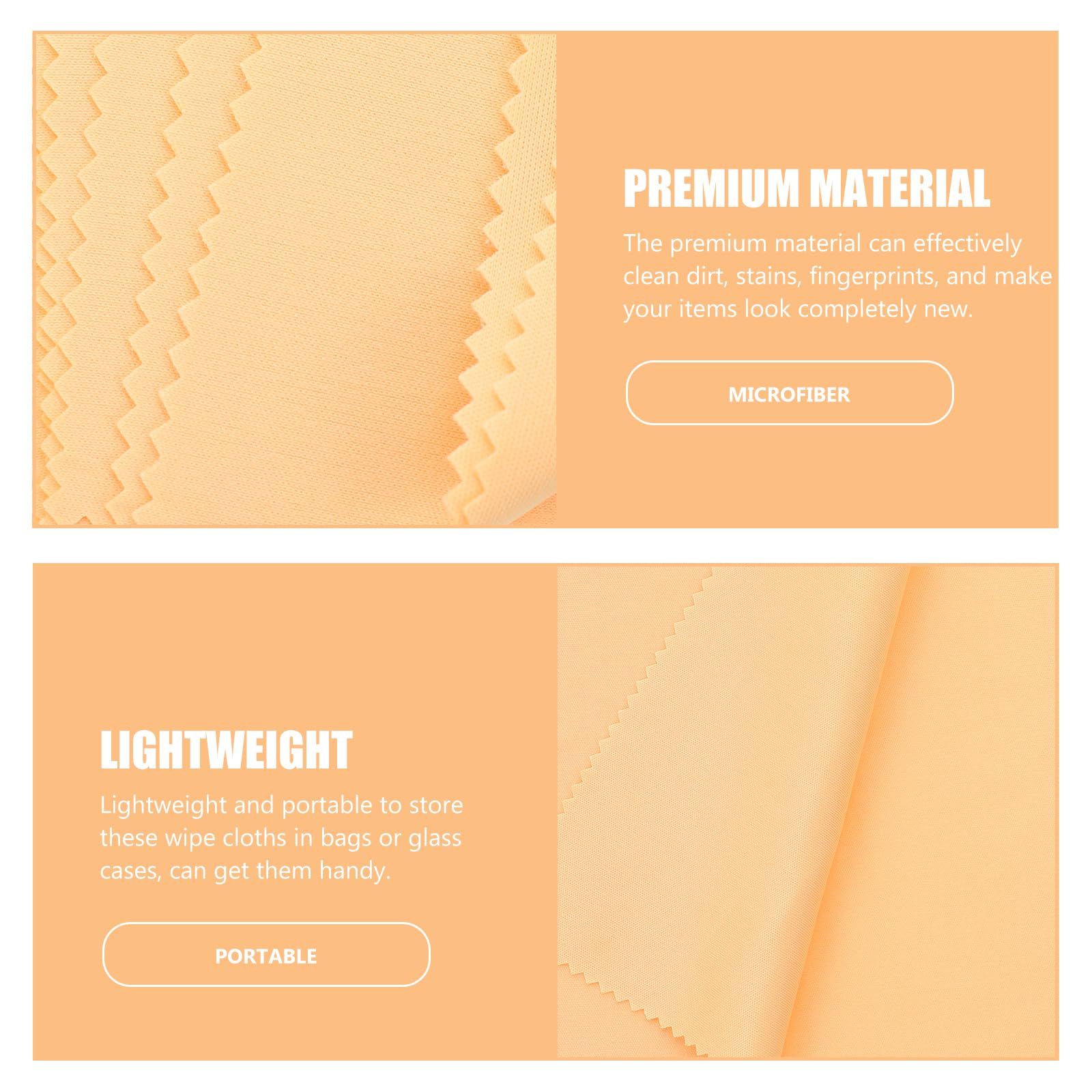 Paños De Limpieza De Microfibra Para Gafas Cámaras Y Pantallas Electrónicas Eliminan Manchas Y Huellas Sin Pelusa Ligero Y Portátil 5.5X5.5 Pulgadas