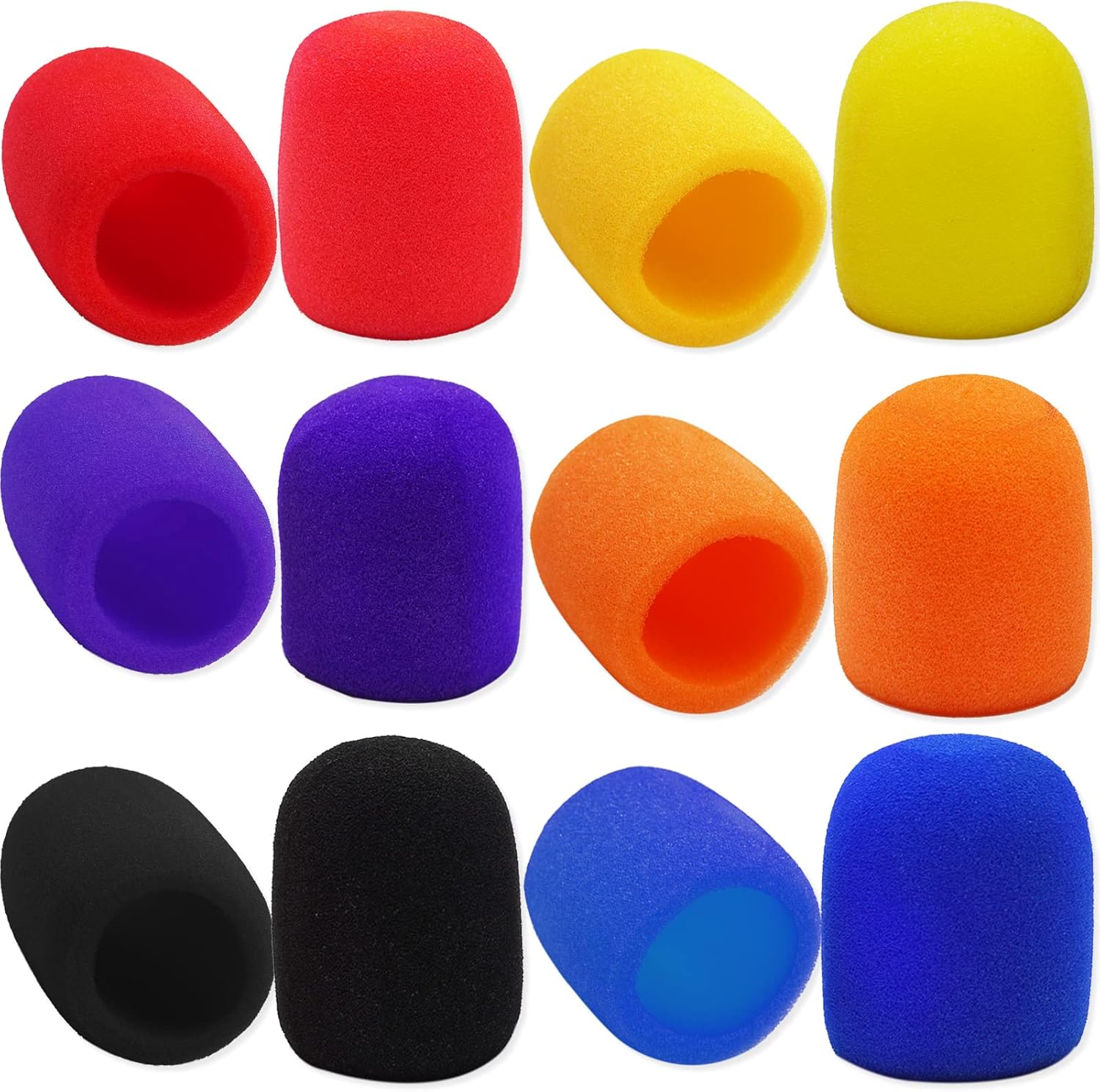 6 Pack Foam Mic Cover Handheld Microphone Windscreen Household KTV Non