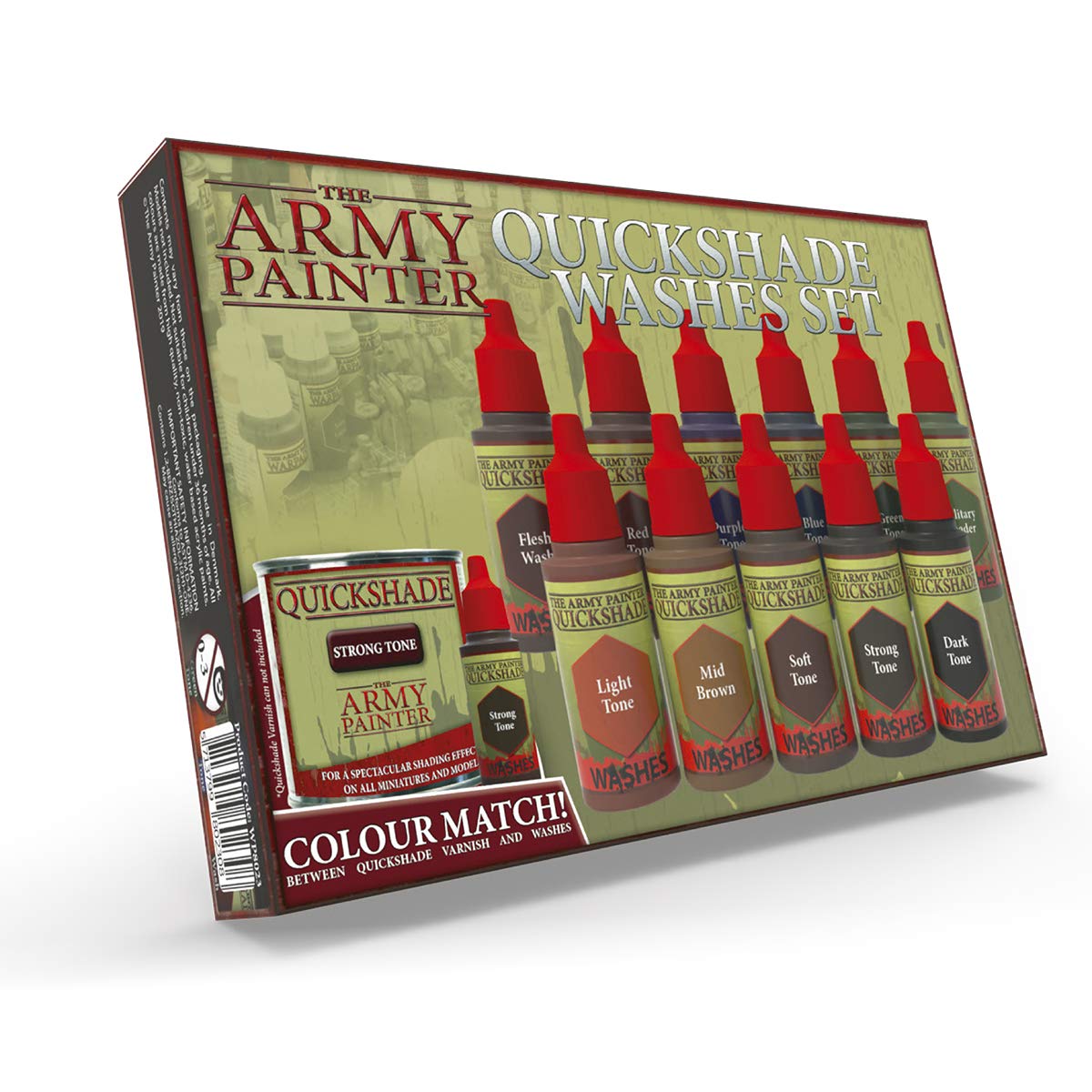 The Army Painter | Quickshade Washes Set | 11 colori acrilici Quickshade | Per pittura di modelli in miniatura