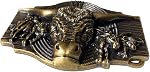 Classic Western Cowboy Fashion Belt Buckle Motorcycle Rider Street Punk Style Ceinture Western pour hommes