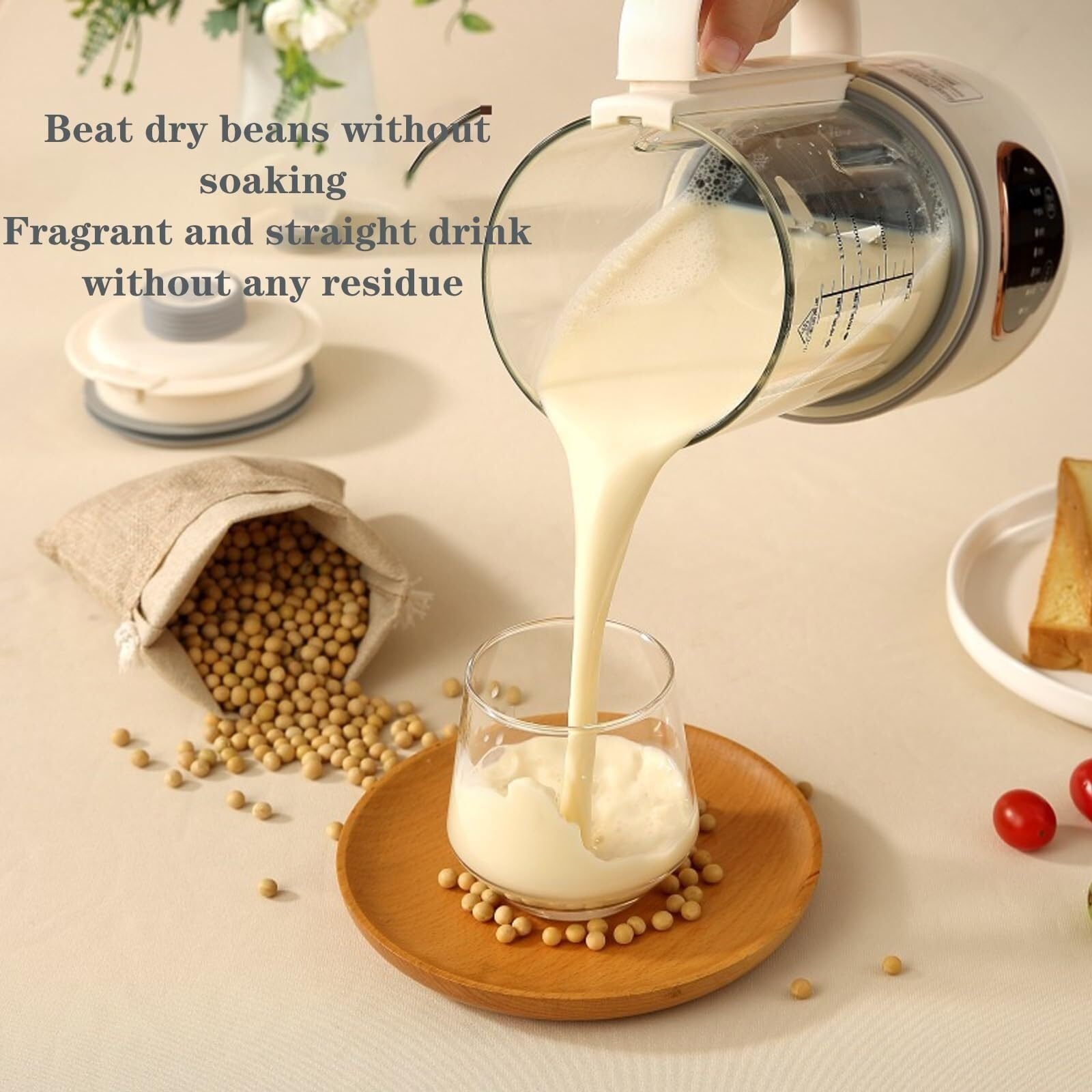 Amazon.com: ZIJINGM Soy Milk Maker 1.5L, Nut Milk Maker with 9