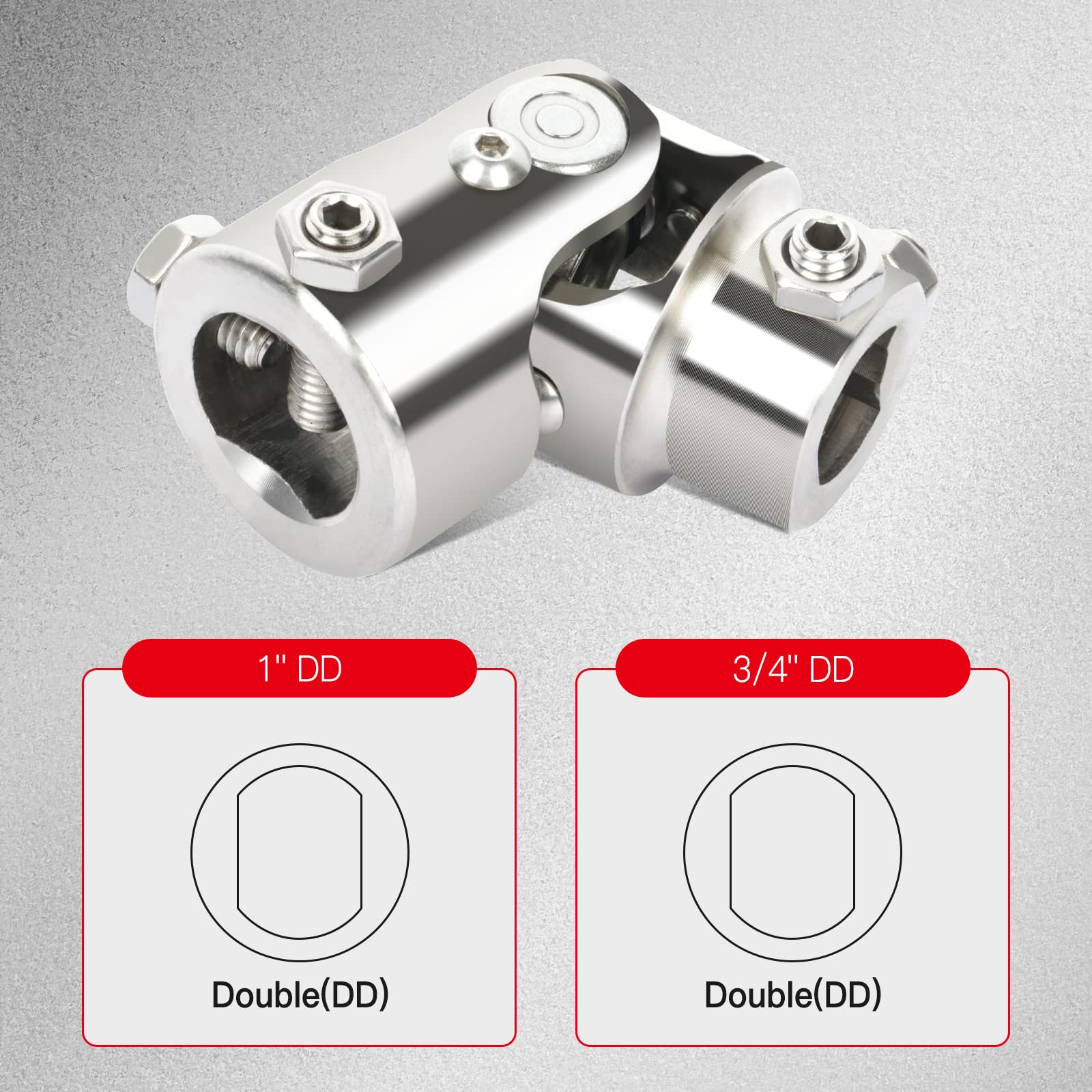 Cardan Acero Cromado Junta Cardan Junta Universal De Dirección 3/4
