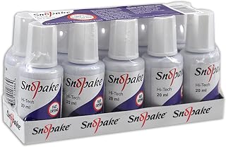 Snopake 13139 Hi-Tech Correction Fluid,white, 20 ml Bottle [Pack of 10]