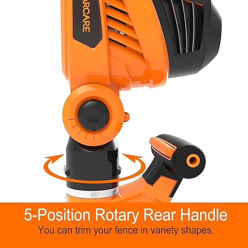 Miniatura 10 de GARCARE Cortasetos eléctricos, con cable de 4.8 A, juego de cortasetos con cuchilla de corte láser de 18 pulgadas