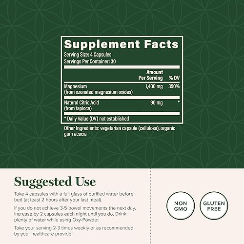 Miniatura 9 de Global Healing Oxy-Powder - Limpieza de colon y desintoxicación limpiador de colon y desintoxicación para pérdida de peso alivio del estreñimiento