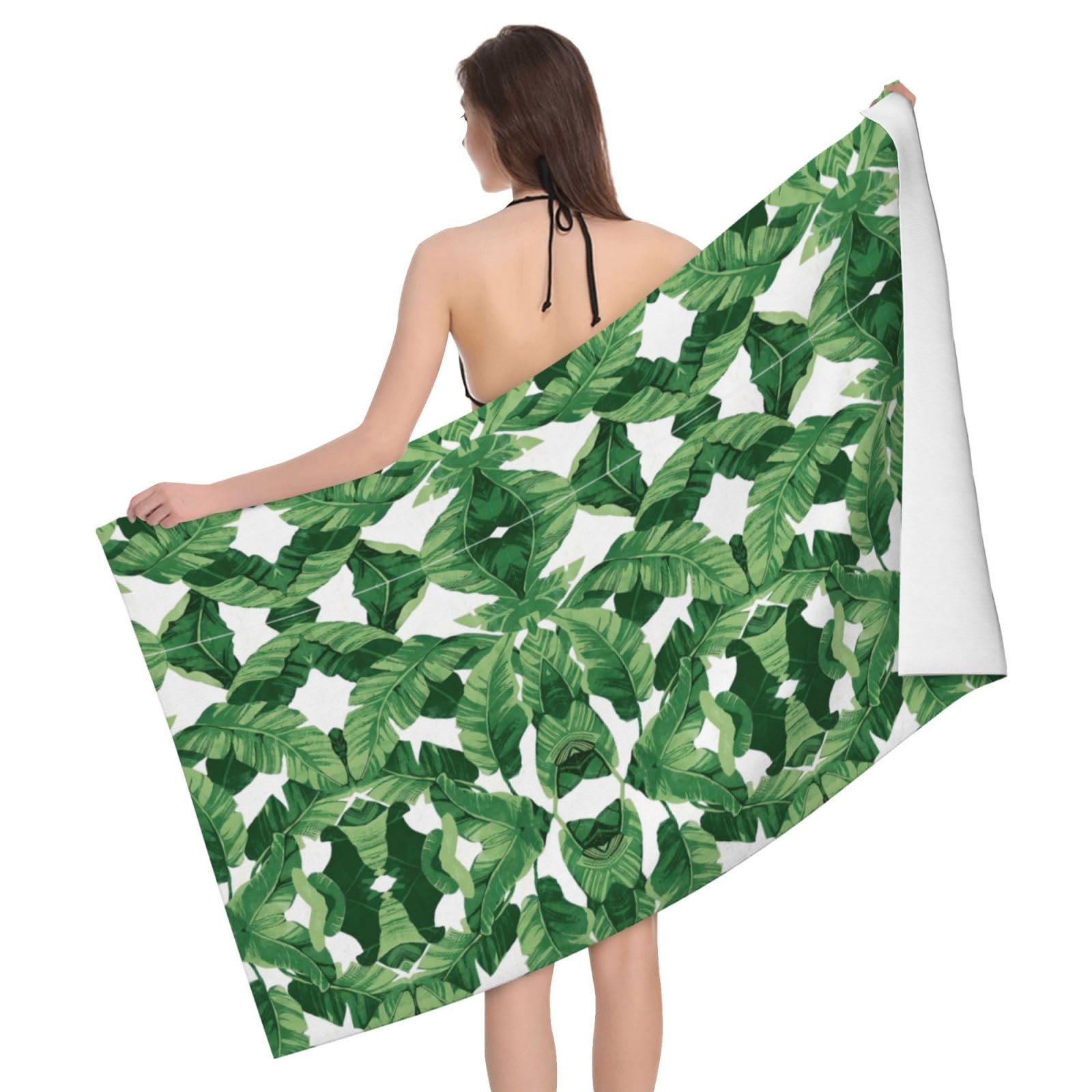 Drap de bain feuilles de palmier de qualité supérieure
