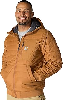 Carhartt Men's Rain Defender® Relaxed Fit Lightweight Insulated Hooded Jacket