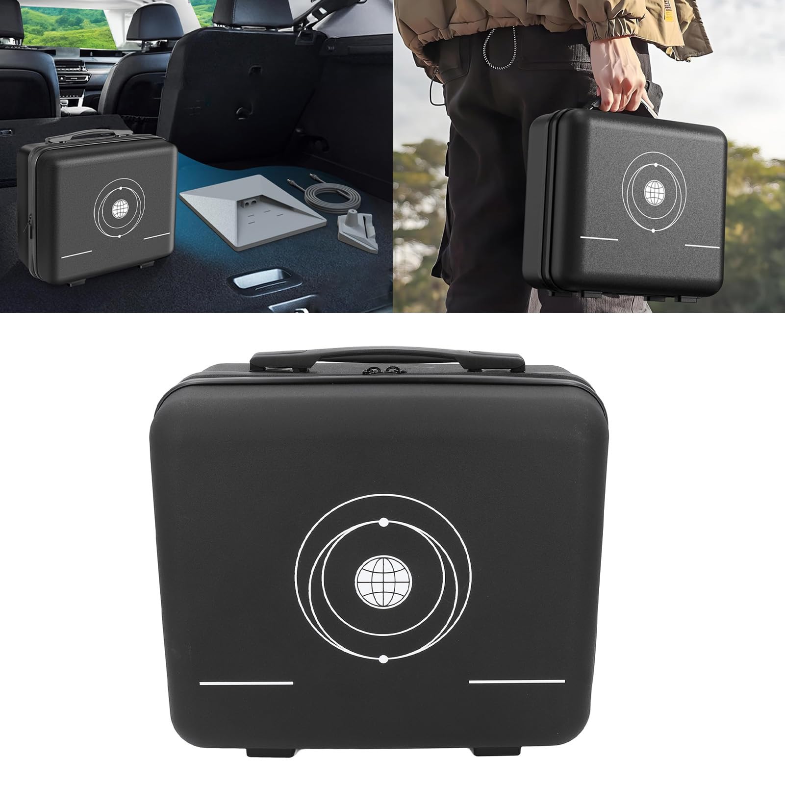 SENECESLI Mini Case, Estuche de Viaje para Mini Satellite, Bolsa de Almacenamiento Portátil de Nailon Rígido con Interior de Espuma Que Absorbe los Golpes, Fácil de