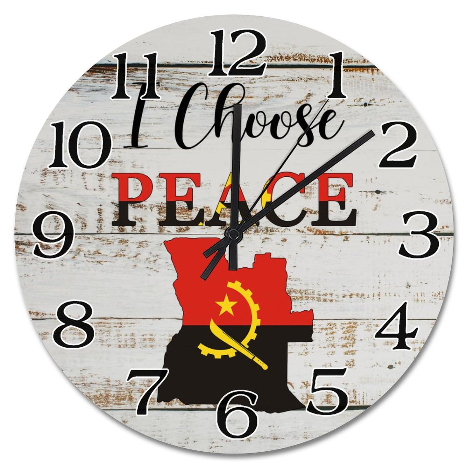 Horloge silencieuse Angola sans tic-tac pour un sommeil serein