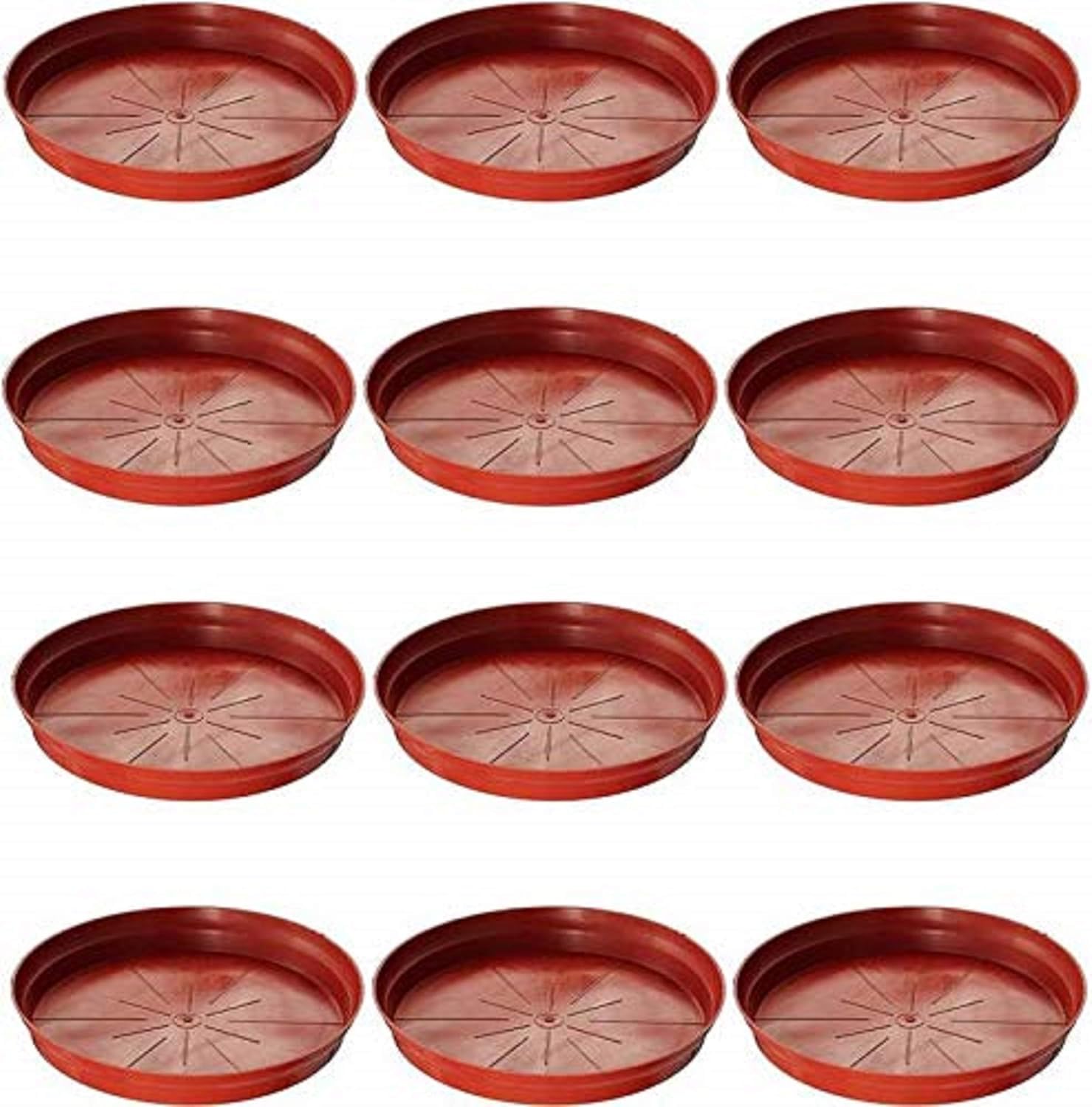 Virajsanchi 6 Inch Plant Saucer | Pack of 12 |UV Treated Round Bottom Tray(Plate/Saucer) Brown | Gamla Dripping Plate,Tray | Help Retain Excess Water | Suitable for Indoor and Outdoor Balcony Garden (B0DC75FTDJ) Amazon Price History, Amazon Price Tracker