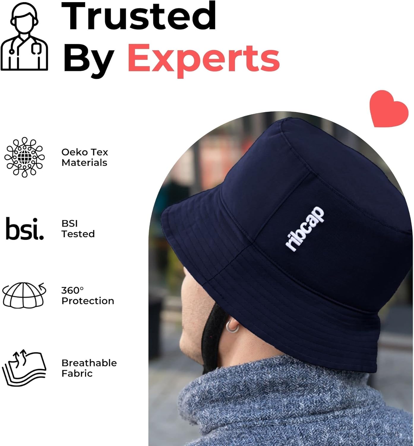 Ribcap Billie Medical Grade Protective Helmet Navy Blue Yaxa Store