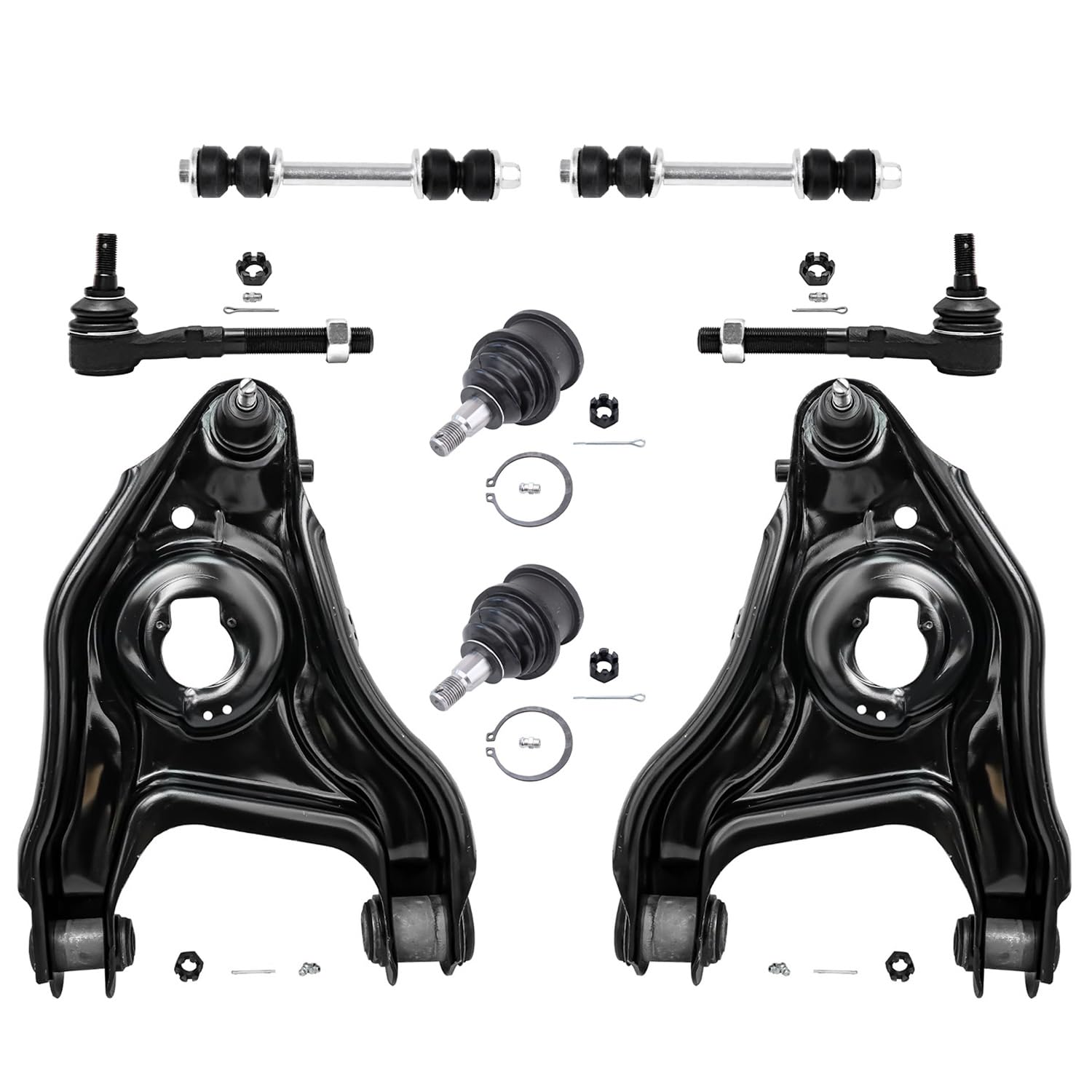 Detroit Axle - New 8-Piece Front Suspension Kit fits 2WD ONLY - (2) Front