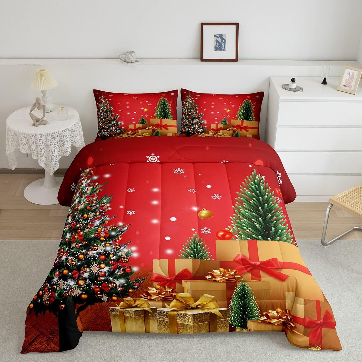Christmas Bedding Set Kids Christmas Tree Comforter Set