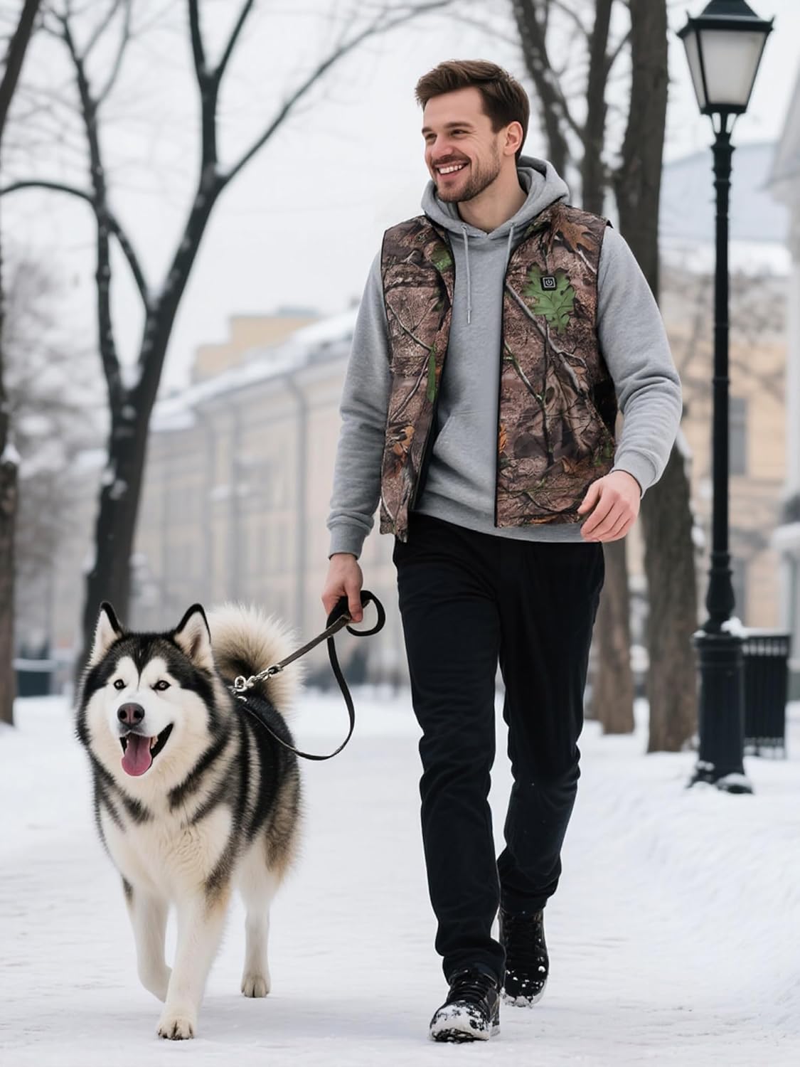 Heated Vest for Men with 12V 15000mAh Battery Pack Lightweight Rechargeable Warming Vest for Winter Outdoor - Image 3