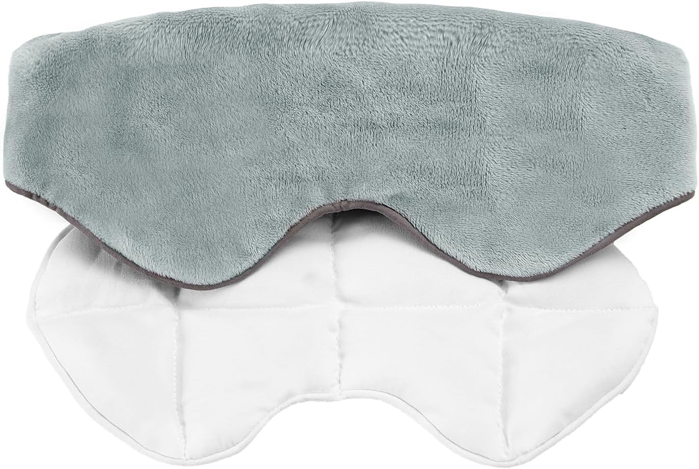 Sivio Beschwerte Schlafmaske mit Heiz- & Kühlfunktion – Beheizbares & gefrierbares Gewichts-Augenkissen mit lichtundurchlässiger Baumwolle & verstellbarem Band