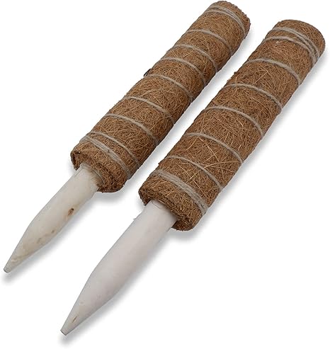 Amazon Nash 園芸 支柱 30cm 植物 蔓 花ささえ 連結 延長 木製 ココナッツ 支え ガーデニング 園芸用結束用品 支柱パーツ