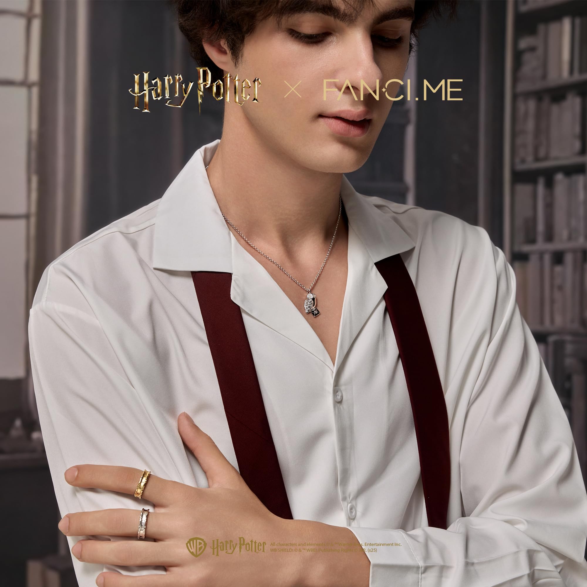 FANCIME x Harry Potter Collaboration – House Ring – Argento, regalo per donne ragazze uomini