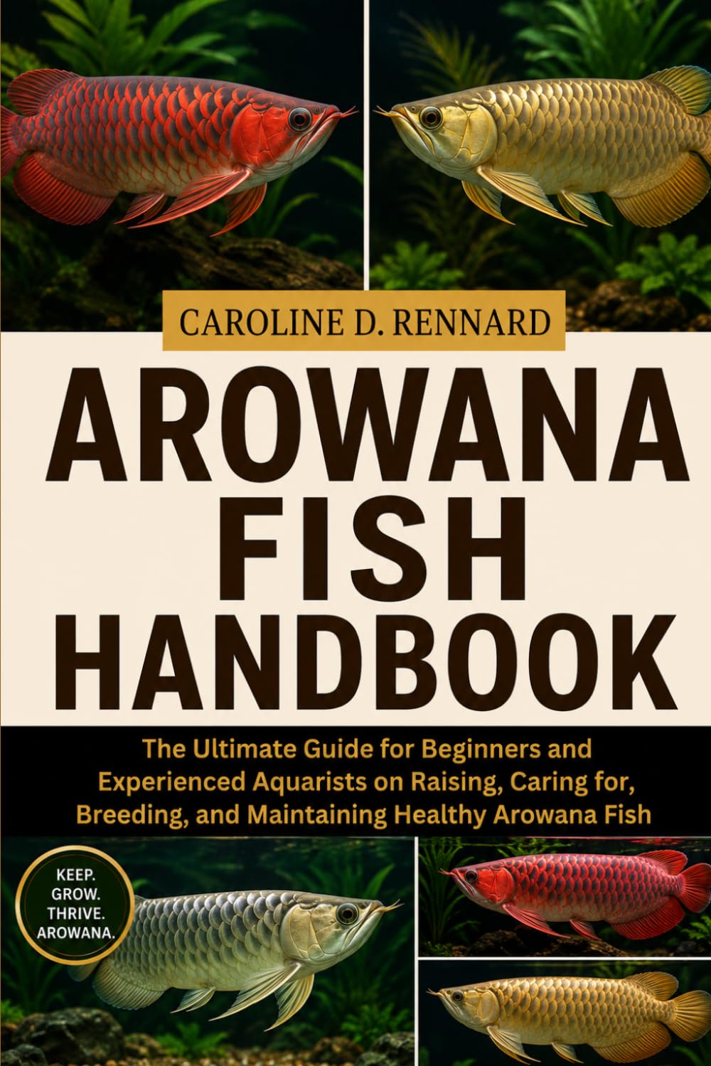 AROWANA FISH HANDBOOK: The Ultimate Guide for Beginners and Experienced Aquarists on Raising, Caring for, Breeding, and Maintaining Healthy Arowana Fish