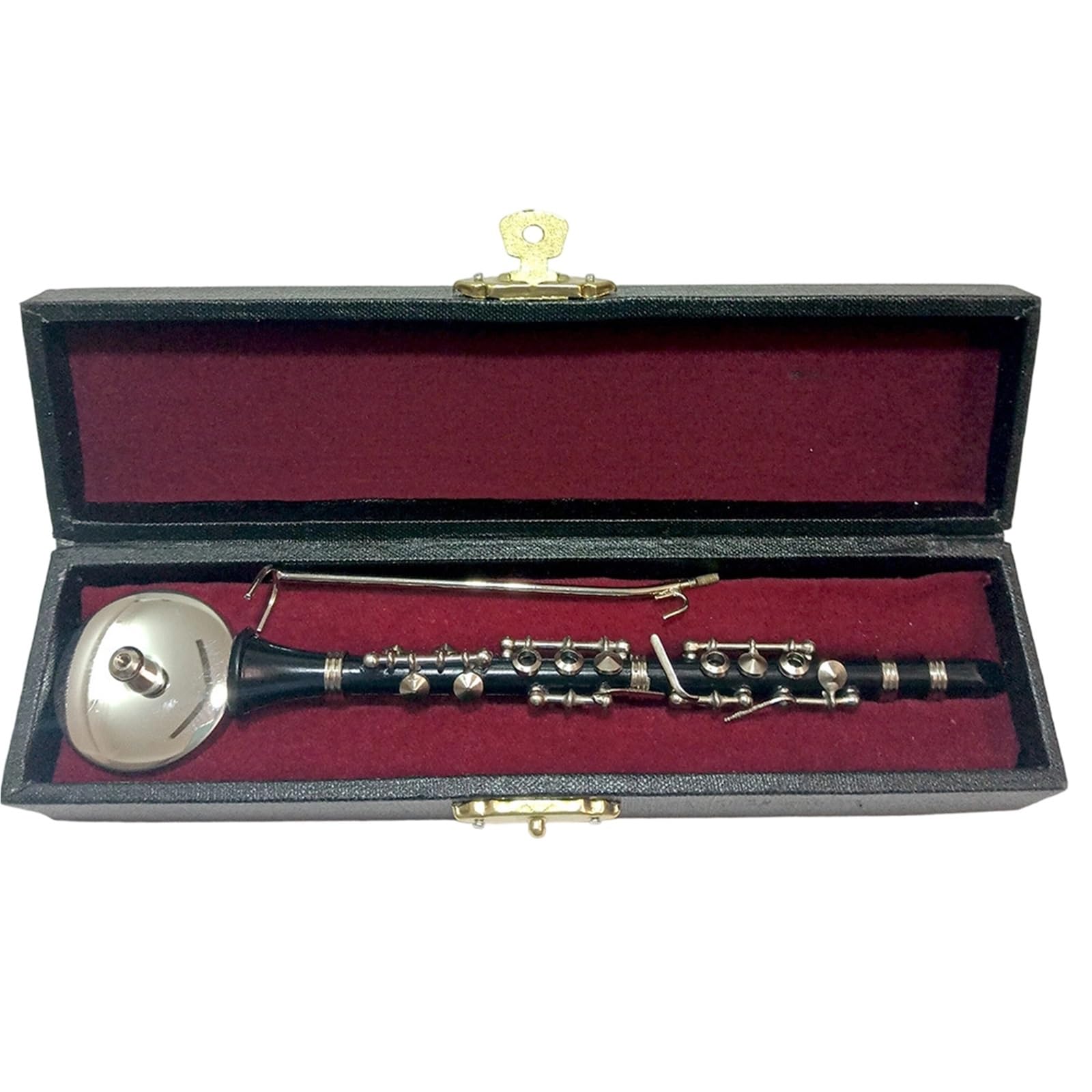 Miniaturowe ozdoby do instrumentów muzycznych Miniaturowy Model Klarnetu Flet Saksofon Ozdoba(15CM-1/6)