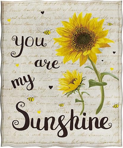 Vista 3 de Jekeno - Manta de felpa de microfibra de 50 x 60 pulgadas girasol 6