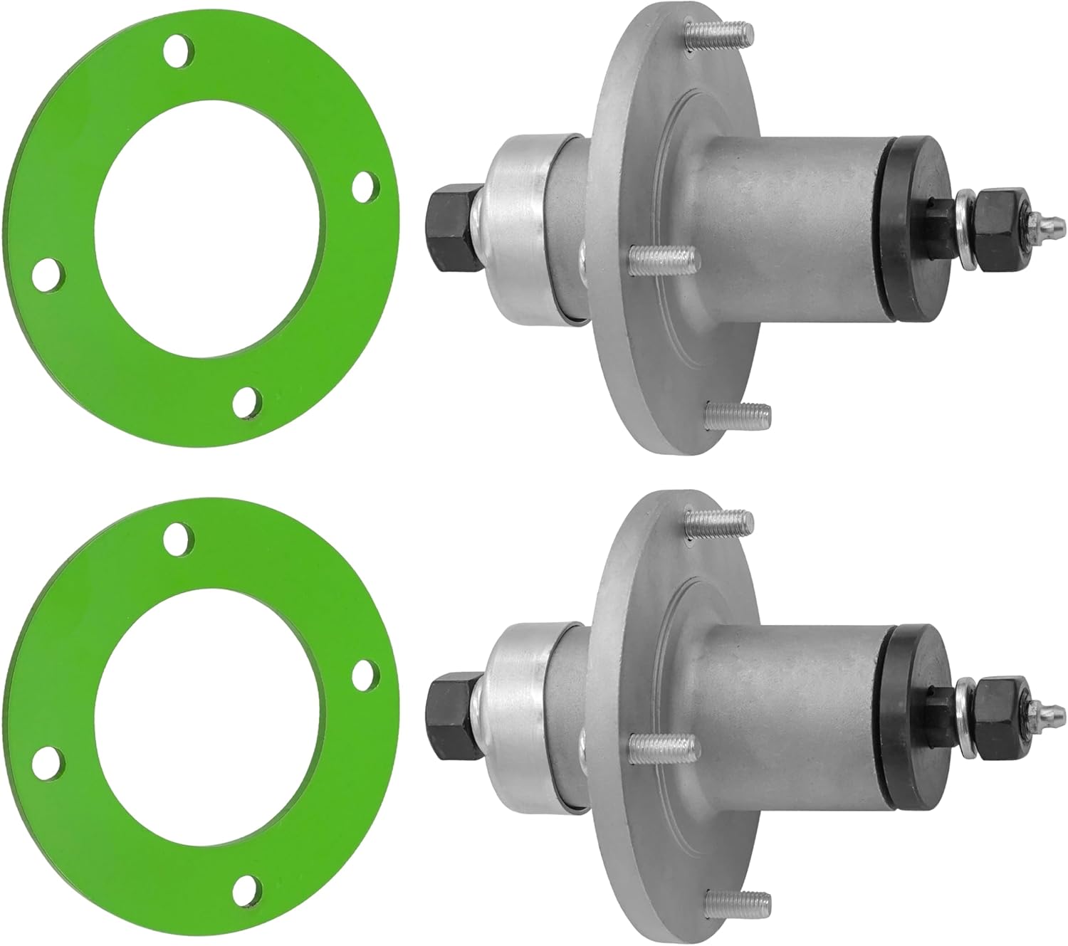 Caltric 38" 42" and 48" Decks Spindle Assembly with Reinforcement Ring Compatible with John Deere/x 2