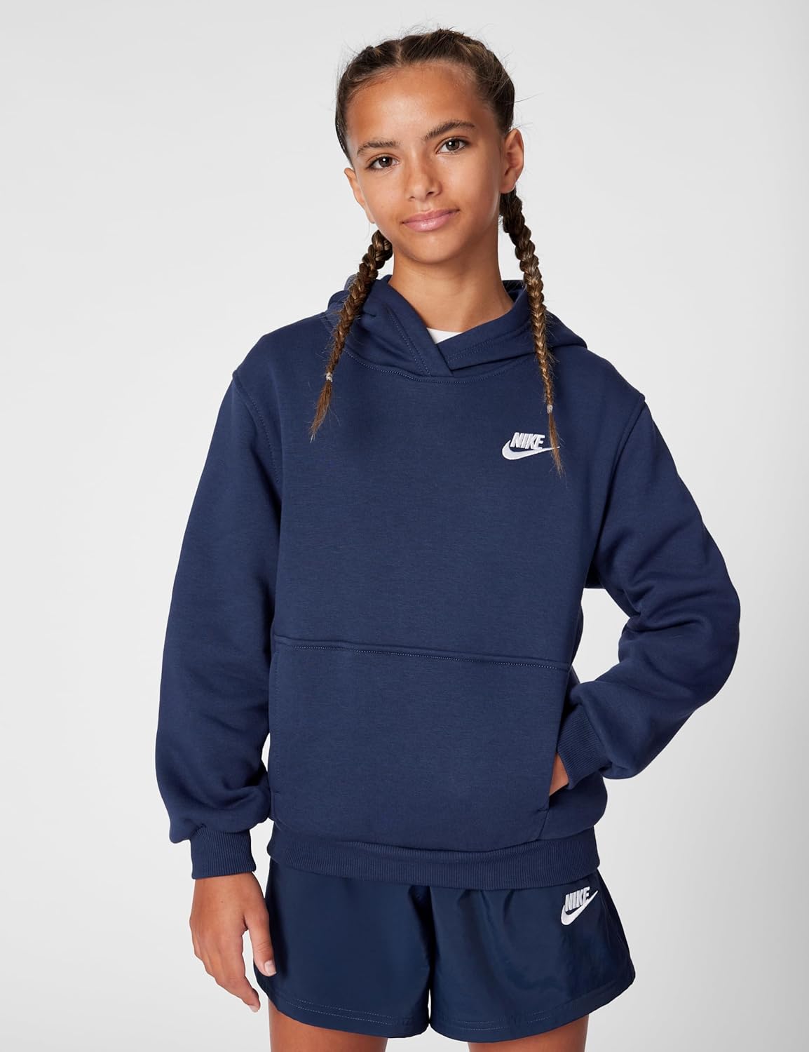 Nike Big Kids' Sportswear Club Fleece Pullover Hoodie - Image 2