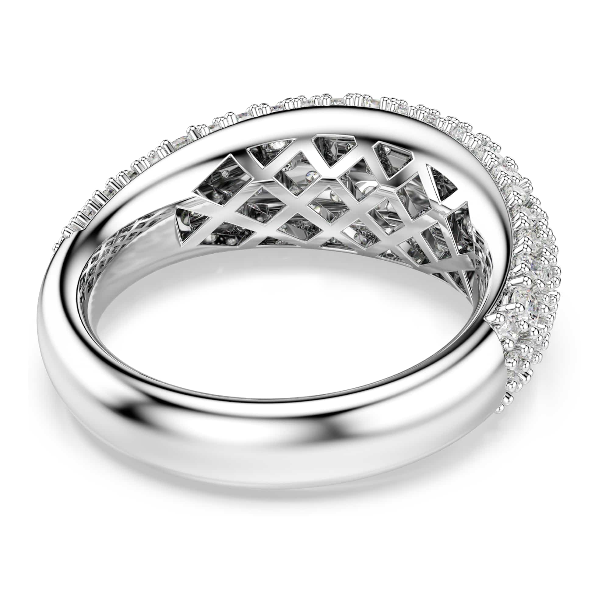 Swarovski Sublima Kollektion Ring, Weiß, Rhodiniert